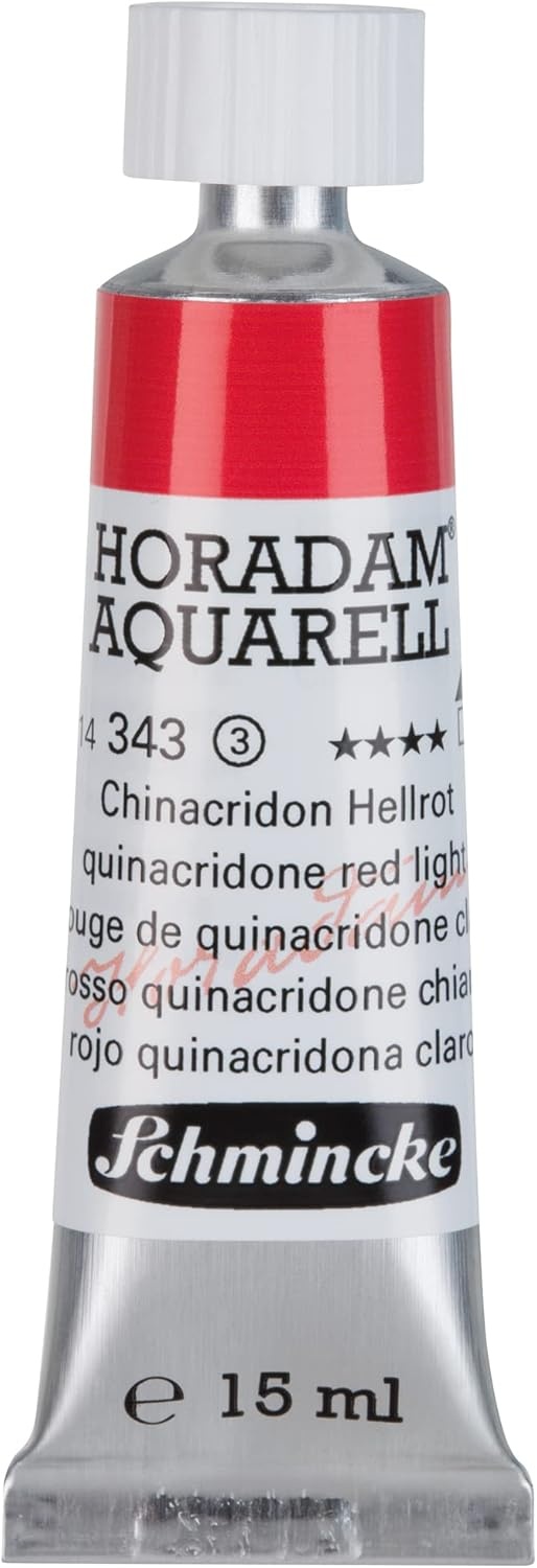 Schmincke – HORADAM® AQUARELL – finest artists’ watercolours, vanadium yellow – 15 ml(343 quinacridone red light)