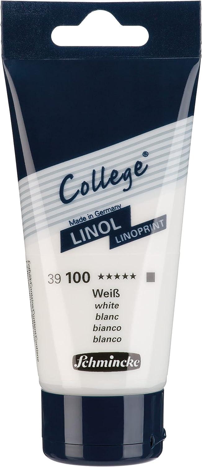 Schmincke – College® Linol, lino printing set with 8 x 75 ml tubes, 84 708 097, artist’s lino printing inks in study quality, low-odor lino printing ink, uniform print(8 x 75 ml)