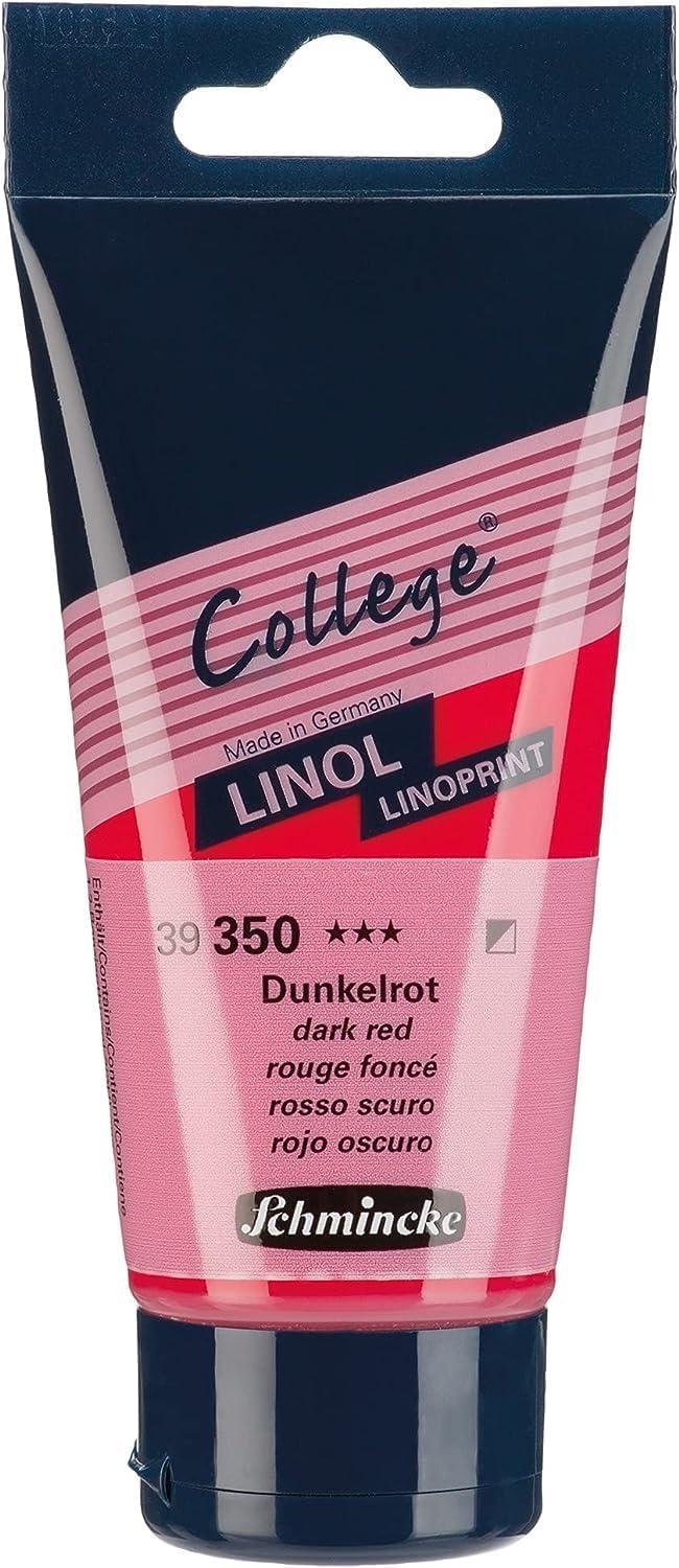 Schmincke – College® Linol, lino printing set with 8 x 75 ml tubes, 84 708 097, artist’s lino printing inks in study quality, low-odor lino printing ink, uniform print(8 x 75 ml)