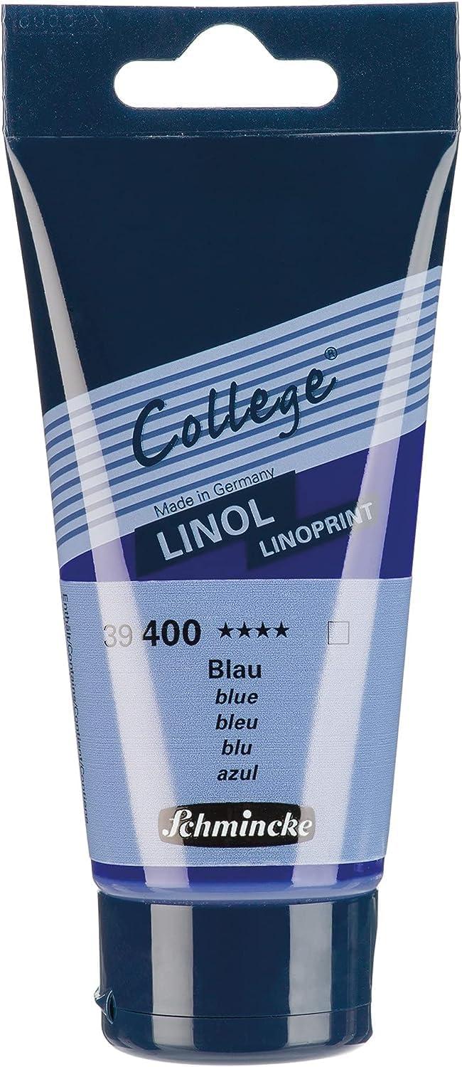Schmincke – College® Linol, lino printing set with 8 x 75 ml tubes, 84 708 097, artist’s lino printing inks in study quality, low-odor lino printing ink, uniform print(8 x 75 ml)