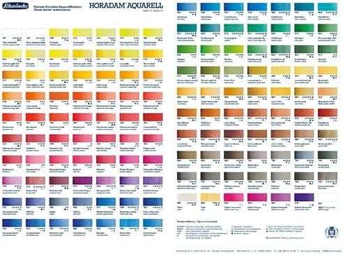 Schmincke – HORADAM® AQUARELL – Finest Artists’ Watercolors, 356 Rose Madder, 14 356 044, 1/2 pan(224 Cadmium Yellow Light)