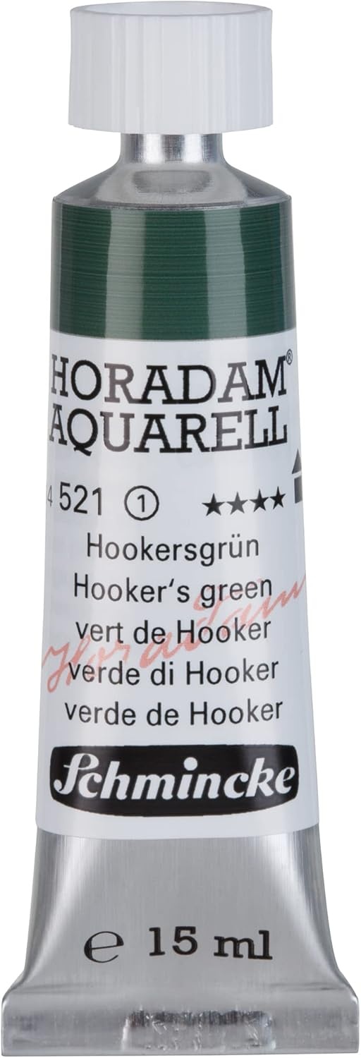 Schmincke – HORADAM® AQUARELL – finest artists’ watercolours, vanadium yellow – 15 ml(521 Hooker’s green)