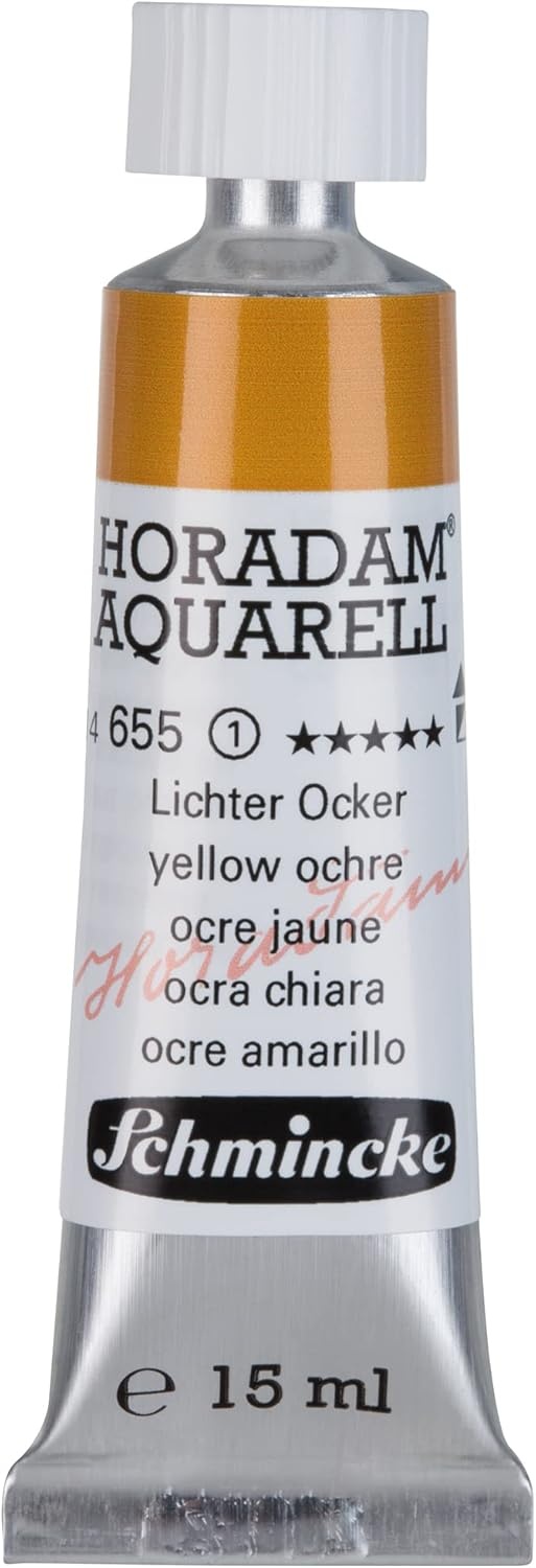 Schmincke – HORADAM® AQUARELL – finest artists’ watercolours, vanadium yellow – 15 ml(655 yellow ochre)