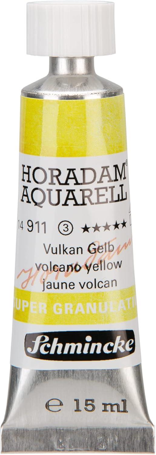 Schmincke – HORADAM® AQUARELL, Super Granulation, 14 983 006 Tundra Violet, 15 ml tube, very strong granulating colors, finest, super granulating watercolors(911 volcano yellow)