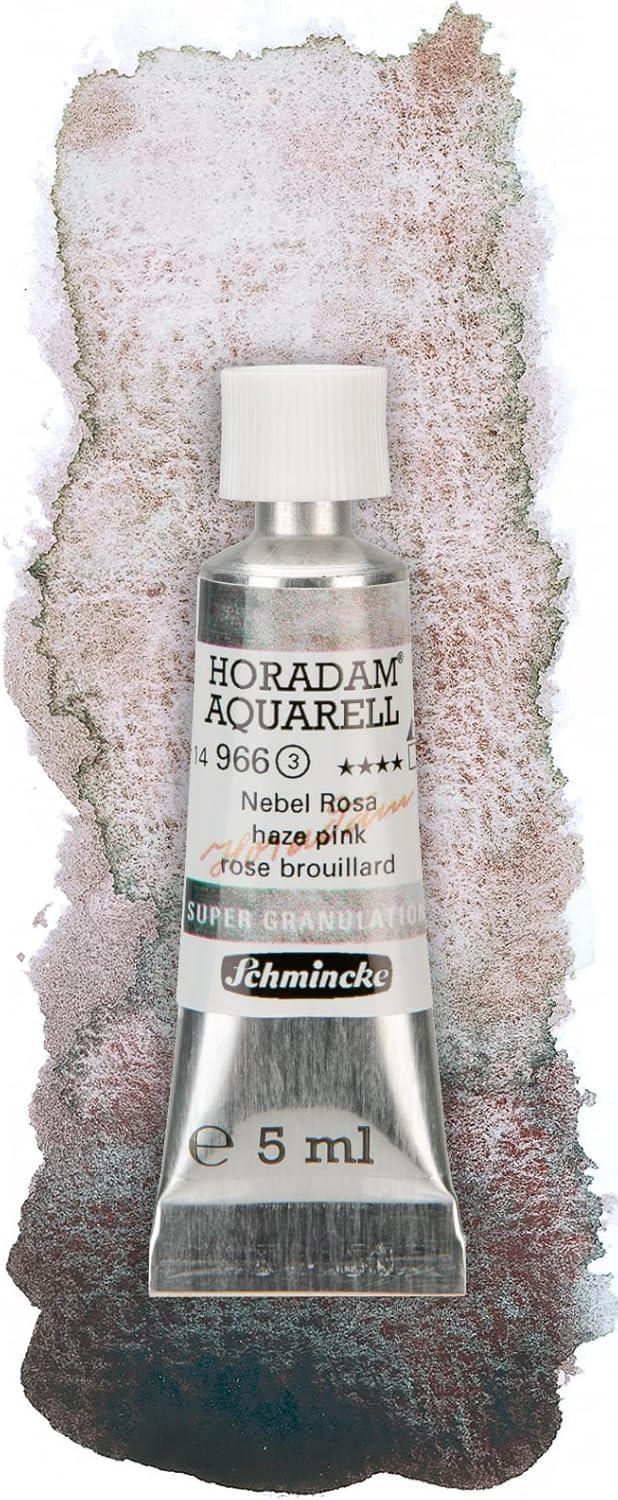 Schmincke Horadam® Aquarell, Super Granulation Trio Galaxy, 5 ml Tubes, 74 615 097, Cardboard Set, Very Strong Granulating colors, Finest, Super Granulating Watercolors(Haze)