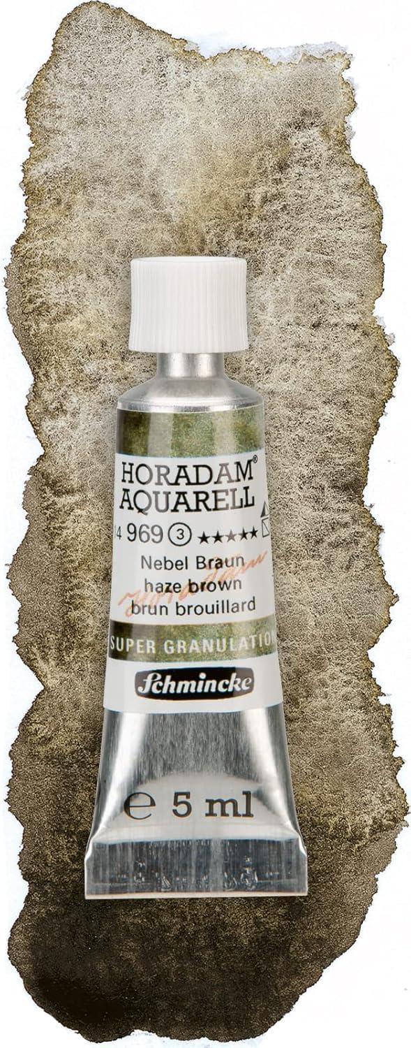 Schmincke Horadam® Aquarell, Super Granulation Trio Galaxy, 5 ml Tubes, 74 615 097, Cardboard Set, Very Strong Granulating colors, Finest, Super Granulating Watercolors(Haze)