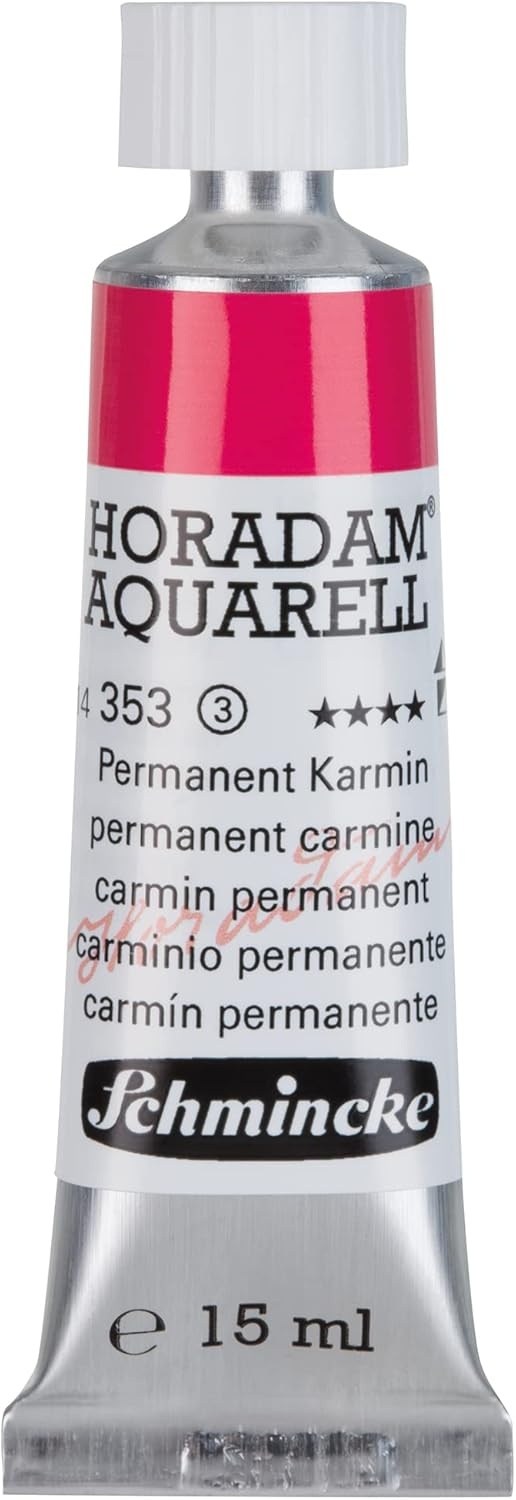 Schmincke – HORADAM® AQUARELL – finest artists’ watercolours, vanadium yellow – 15 ml(353 permanent carmine)