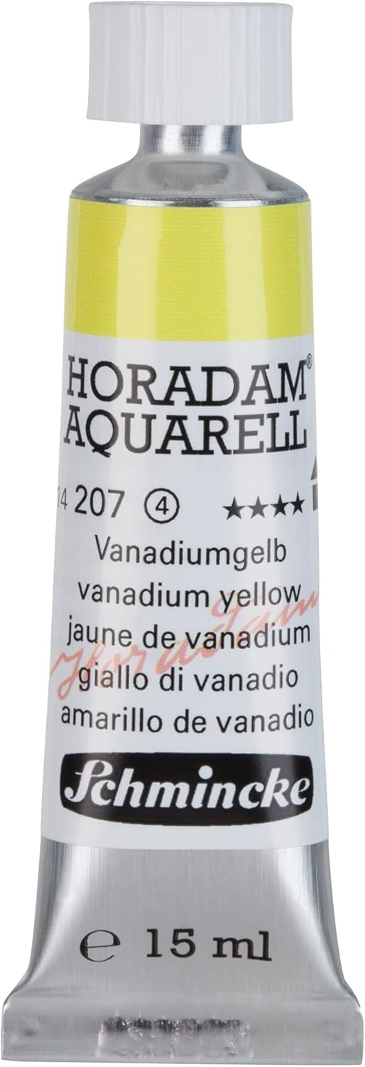 Schmincke – HORADAM® AQUARELL – finest artists’ watercolours, vanadium yellow – 15 ml(207 vanadium yellow)