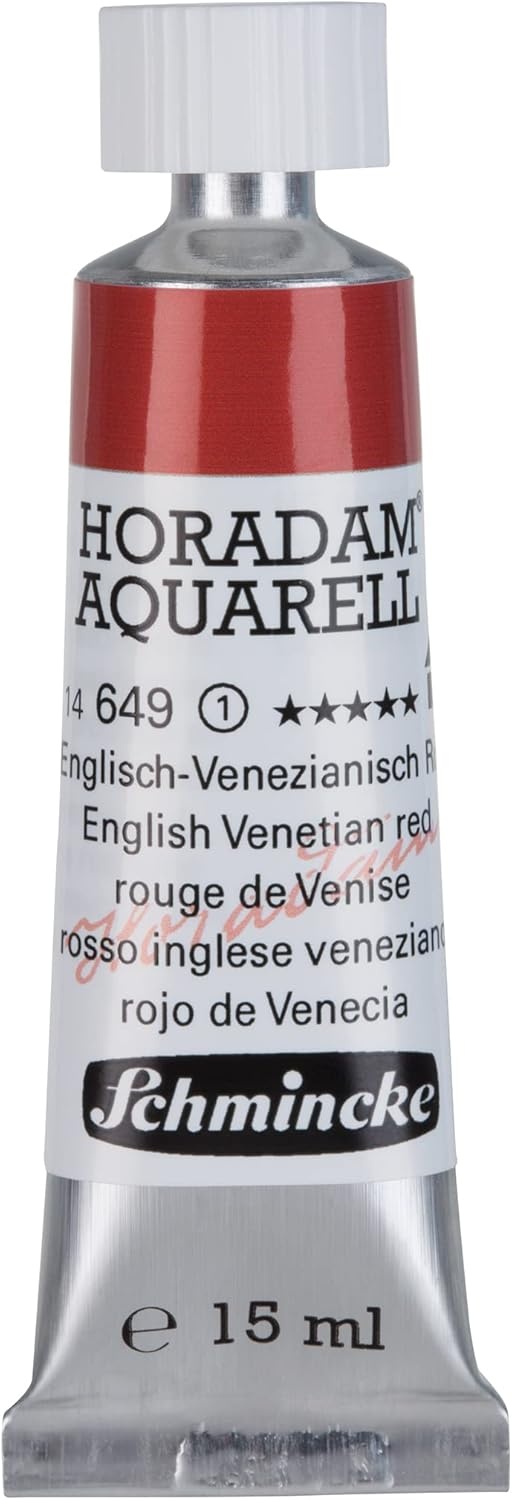 Schmincke – HORADAM® AQUARELL – finest artists’ watercolours, vanadium yellow – 15 ml(649 English Venetian red)