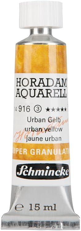 Schmincke – HORADAM® AQUARELL, Super Granulation, 14 983 006 Tundra Violet, 15 ml tube, very strong granulating colors, finest, super granulating watercolors(916 urban yellow)