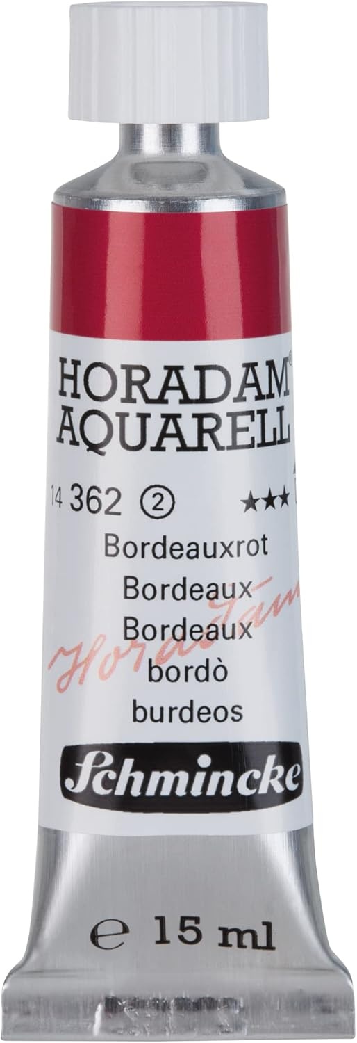 Schmincke – HORADAM® AQUARELL – finest artists’ watercolours, vanadium yellow – 15 ml(362 Bordeaux)
