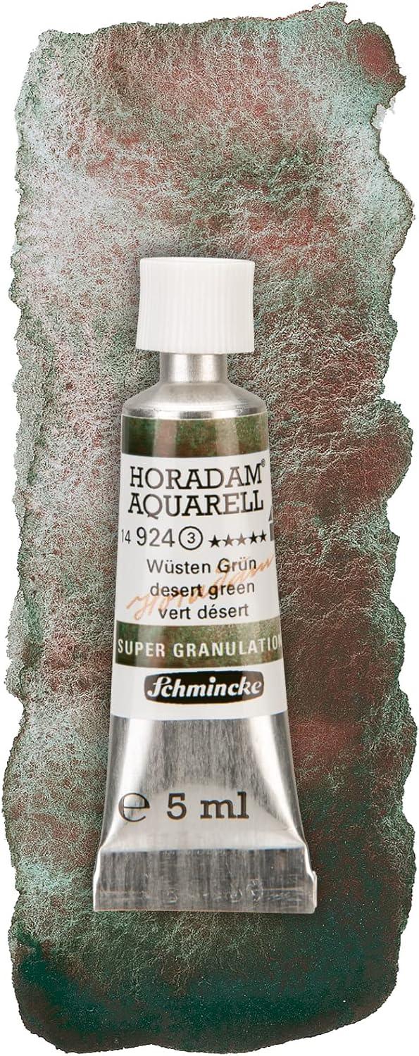 Schmincke Horadam® Aquarell, Super Granulation Trio Deep Sea 5 ml Tubes, 74 614 097, Cardboard Set, Very Strong Granulating Watercolors(Desert)