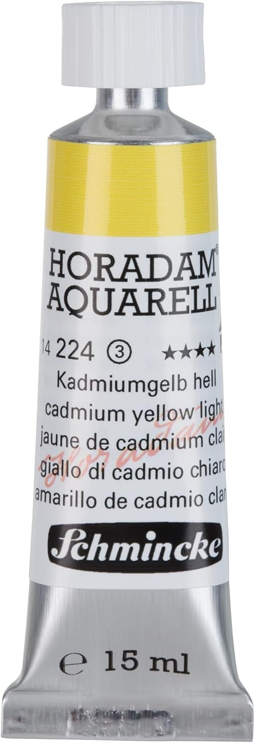 Schmincke – HORADAM® AQUARELL – finest artists’ watercolours, vanadium yellow – 15 ml(224 cadmium yellow light)