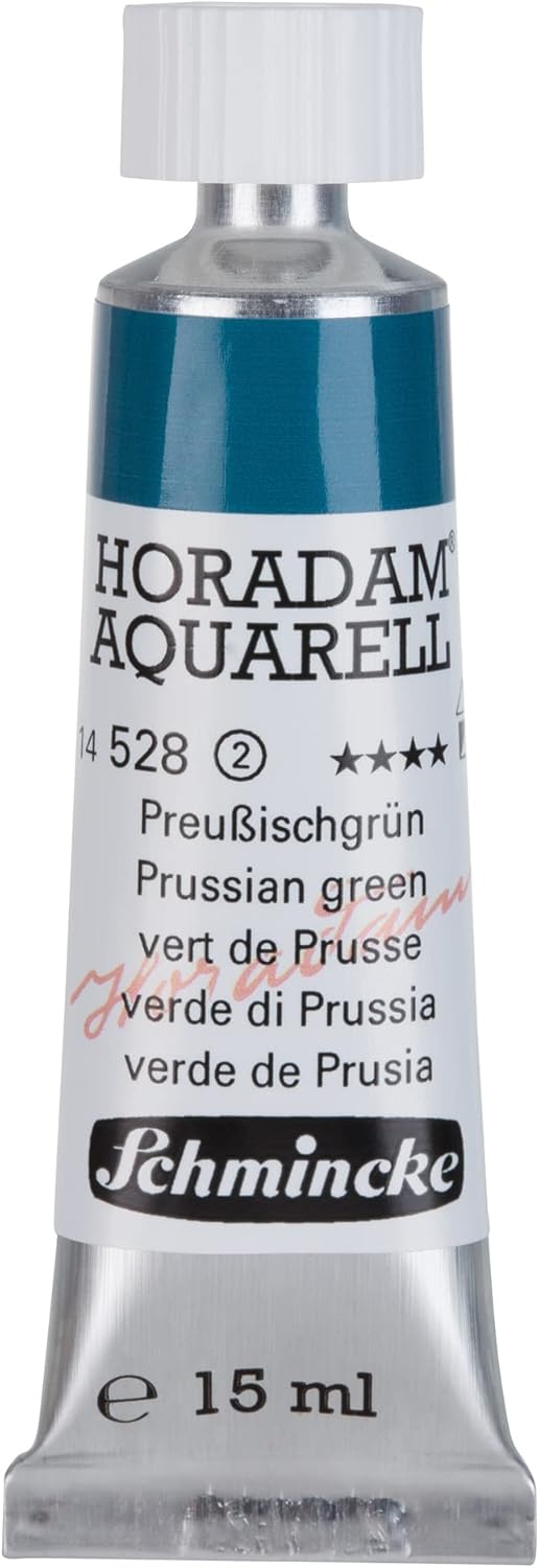 Schmincke – HORADAM® AQUARELL – finest artists’ watercolours, vanadium yellow – 15 ml(528 Prussian green)