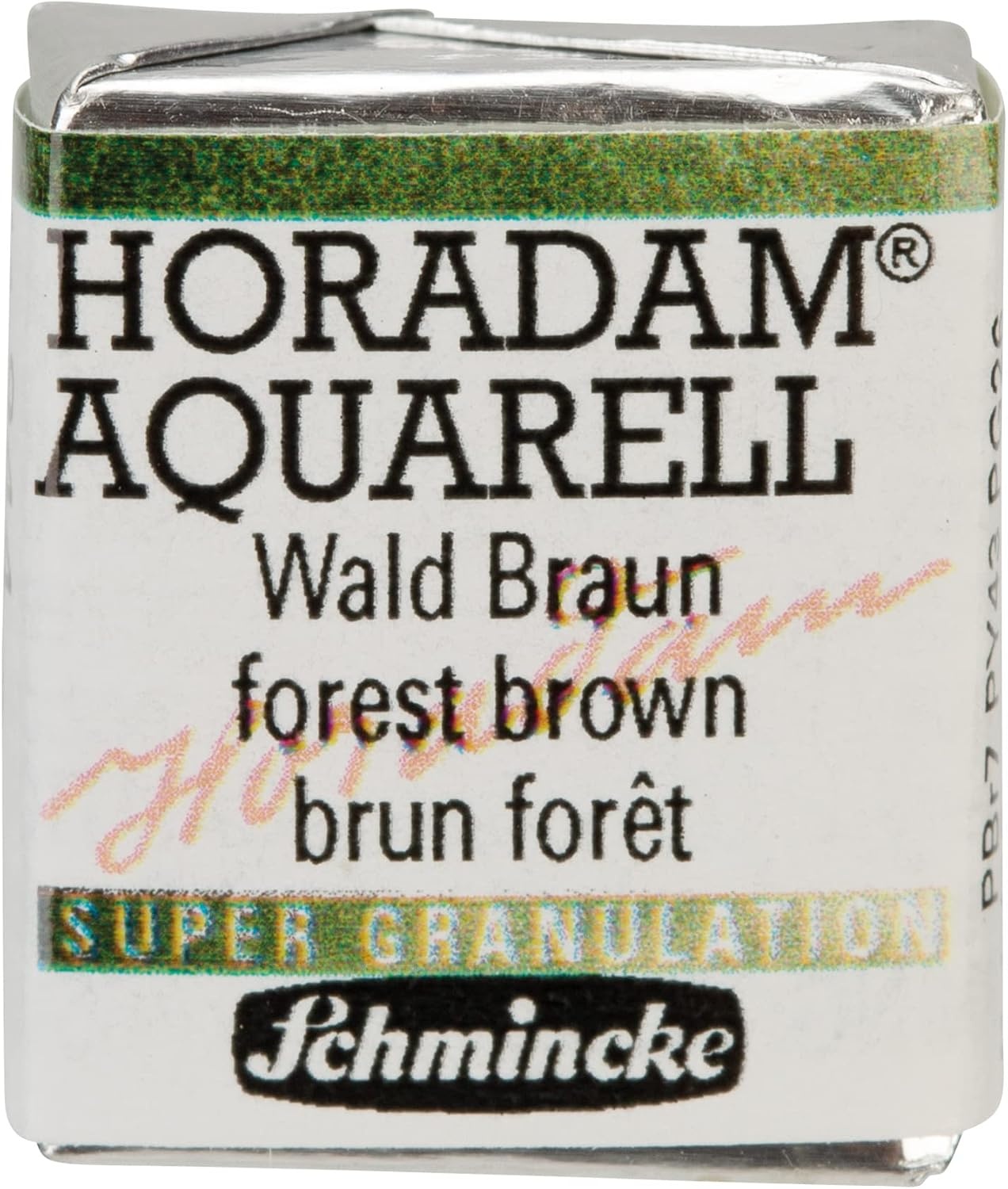 Schmincke – HORADAM® AQUARELL, Super Granulation, 14 916 044 Urban Yellow, 1/2 pans, very strong granulating colors, finest, super granulating watercolors(944 forest brown)
