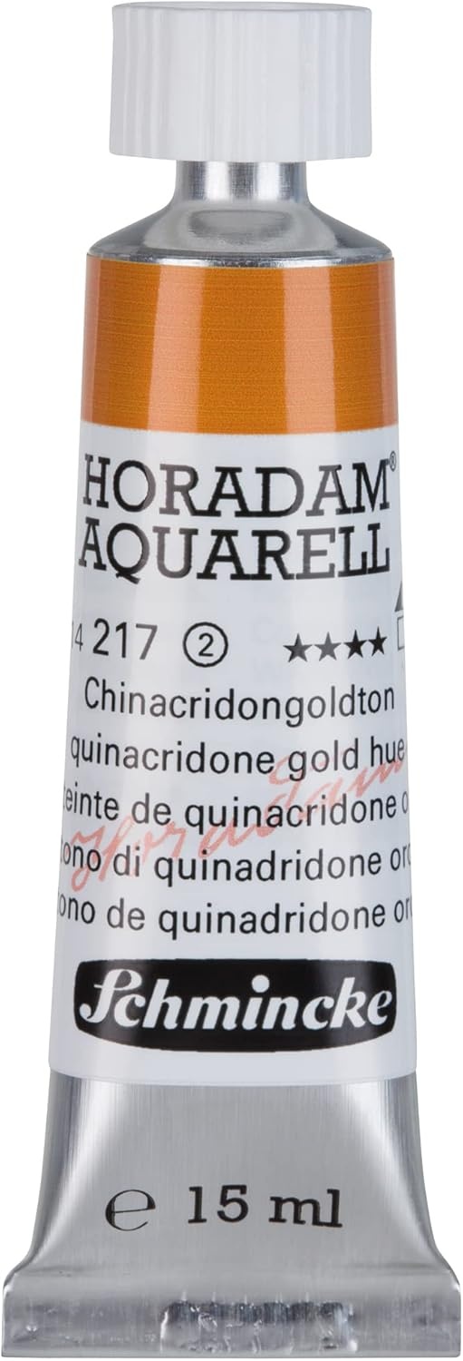 Schmincke – HORADAM® AQUARELL – finest artists’ watercolours, vanadium yellow – 15 ml(217 quinacridone gold hue)