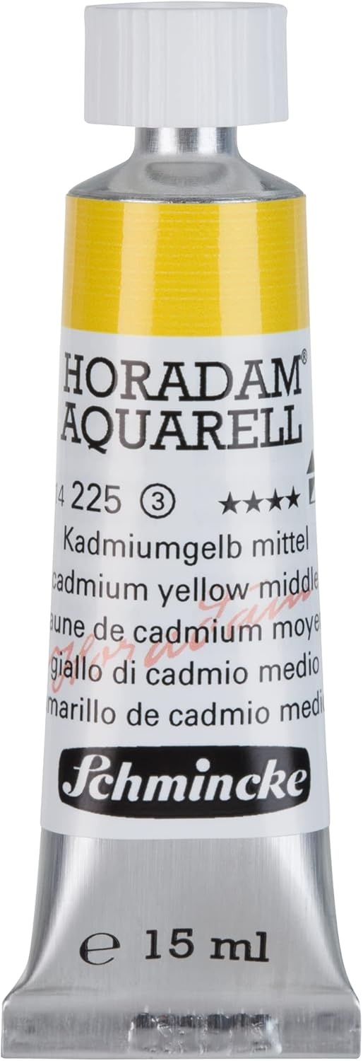 Schmincke – HORADAM® AQUARELL – finest artists’ watercolours, vanadium yellow – 15 ml(225 cadmium yellow middle)