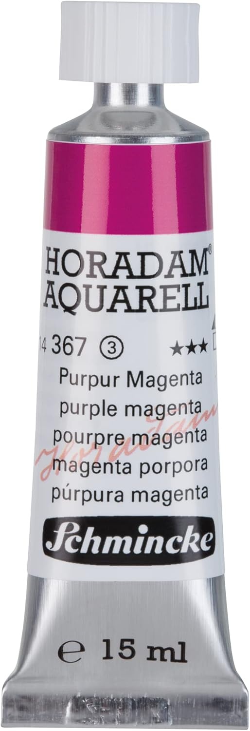 Schmincke – HORADAM® AQUARELL – finest artists’ watercolours, vanadium yellow – 15 ml(367 purple magenta)