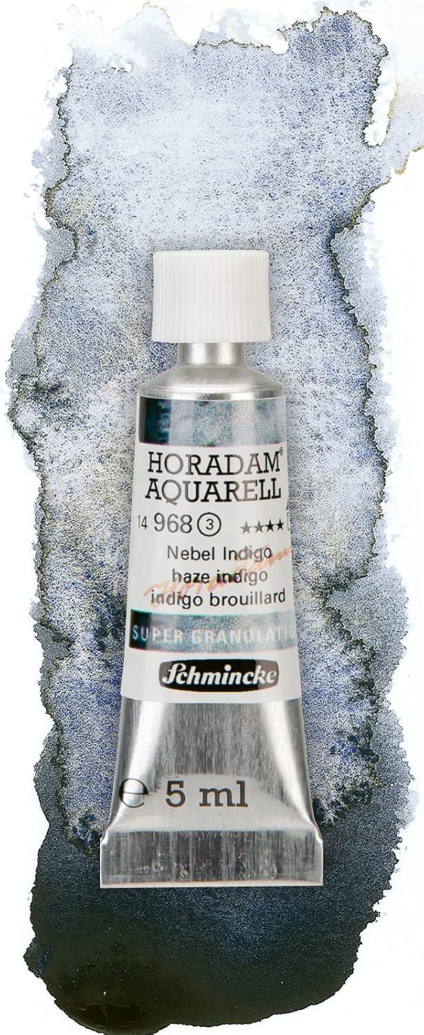 Schmincke Horadam® Aquarell, Super Granulation Trio Deep Sea 5 ml Tubes, 74 614 097, Cardboard Set, Very Strong Granulating Watercolors(Haze)