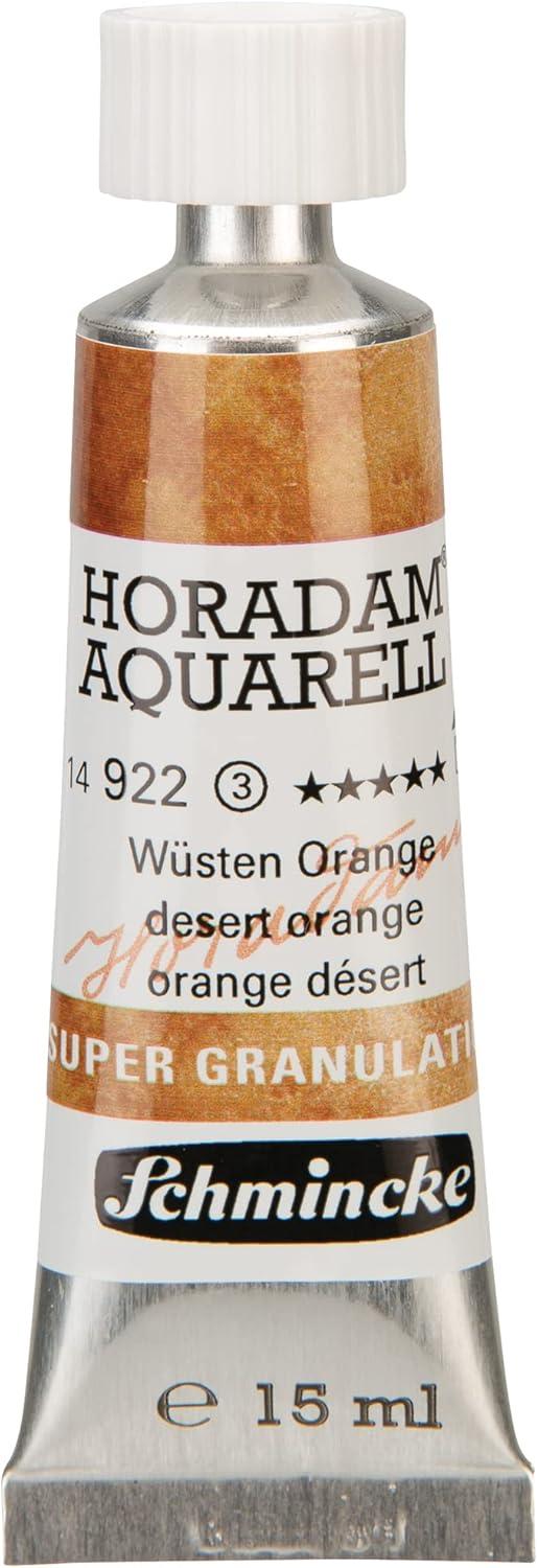 Schmincke – HORADAM® AQUARELL, Super Granulation, 14 983 006 Tundra Violet, 15 ml tube, very strong granulating colors, finest, super granulating watercolors(922 desert orange)