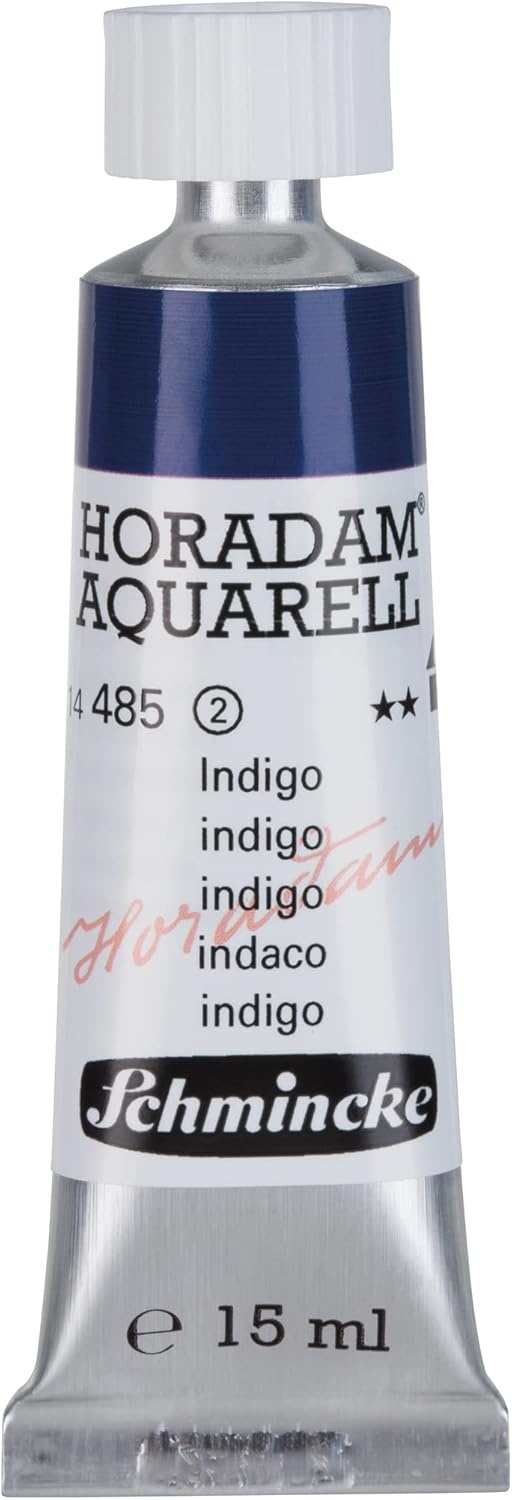 Schmincke – HORADAM® AQUARELL – finest artists’ watercolours, vanadium yellow – 15 ml(485 indigo)