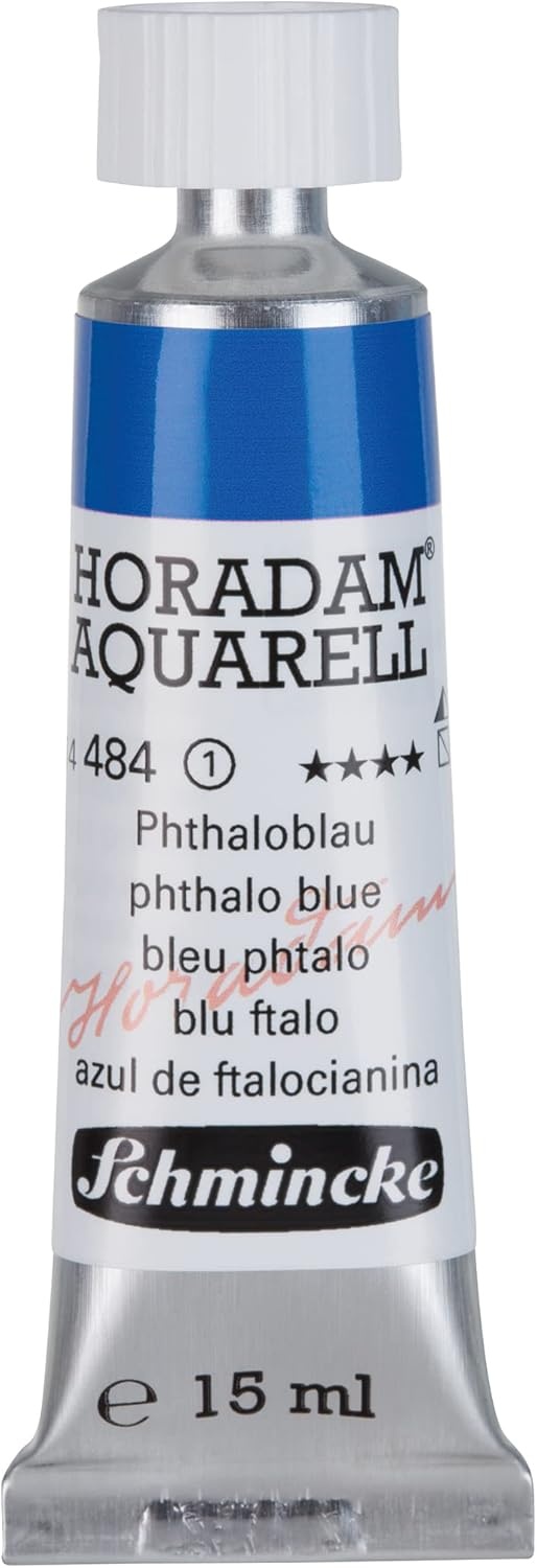 Schmincke – HORADAM® AQUARELL – finest artists’ watercolours, vanadium yellow – 15 ml(484 phthalo blue)