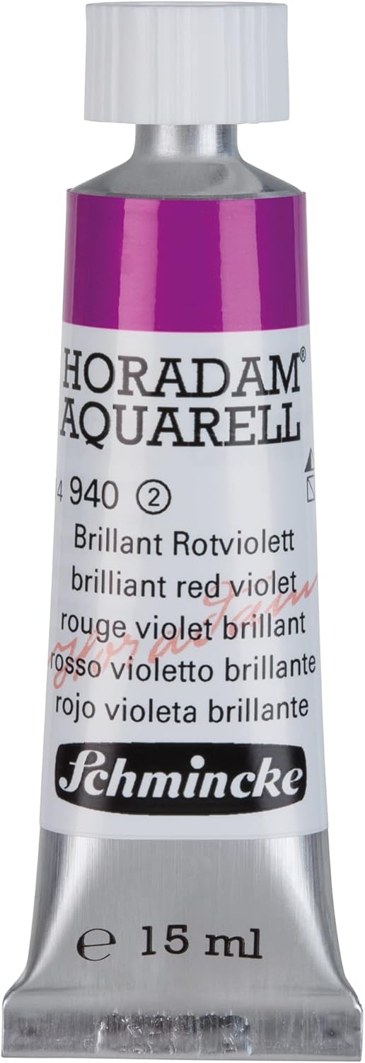 Schmincke – HORADAM® AQUARELL – finest artists’ watercolours, vanadium yellow – 15 ml(940 brilliant red violet)