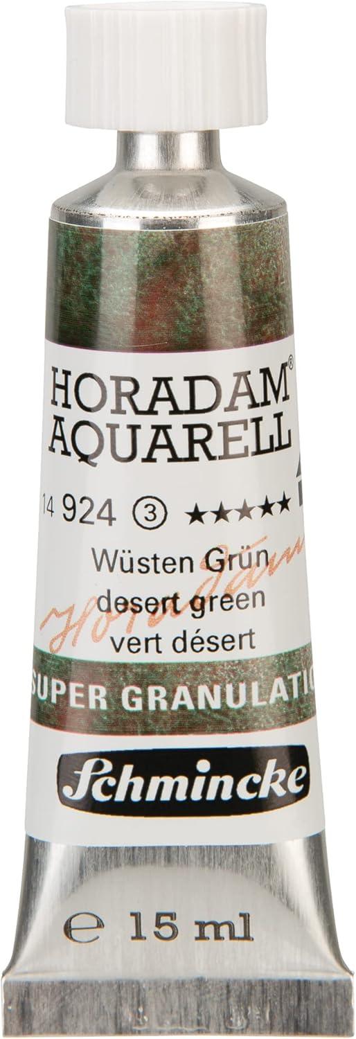 Schmincke – HORADAM® AQUARELL, Super Granulation, 14 983 006 Tundra Violet, 15 ml tube, very strong granulating colors, finest, super granulating watercolors(924 desert green)