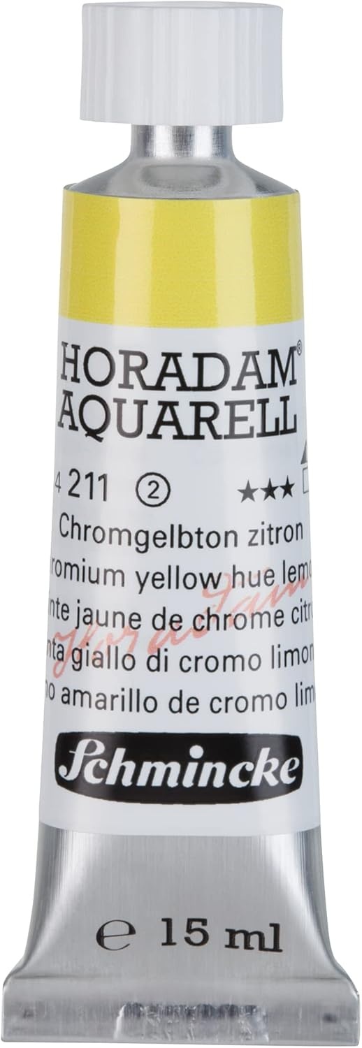 Schmincke – HORADAM® AQUARELL – finest artists’ watercolours, vanadium yellow – 15 ml(211 chromium yellow hue lemon)
