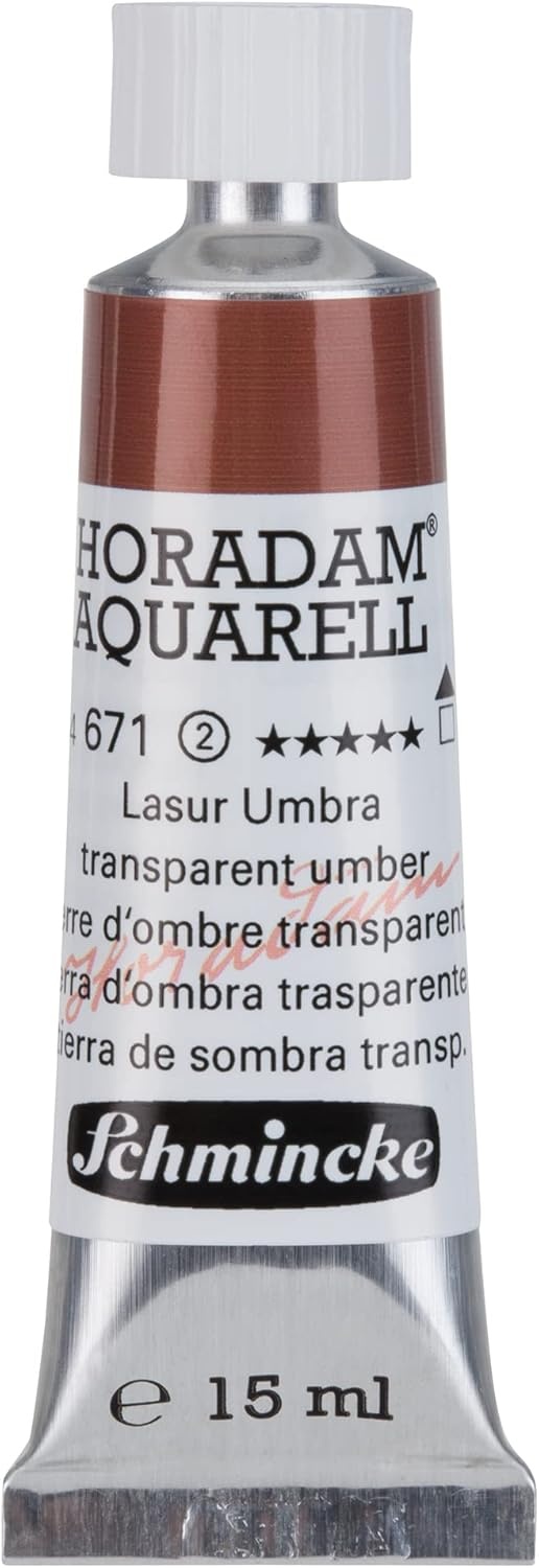 Schmincke – HORADAM® AQUARELL – finest artists’ watercolours, vanadium yellow – 15 ml(671 transparent umber)