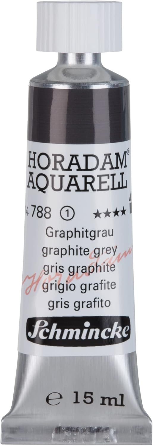 Schmincke – HORADAM® AQUARELL – finest artists’ watercolours, vanadium yellow – 15 ml(788 graphite grey)