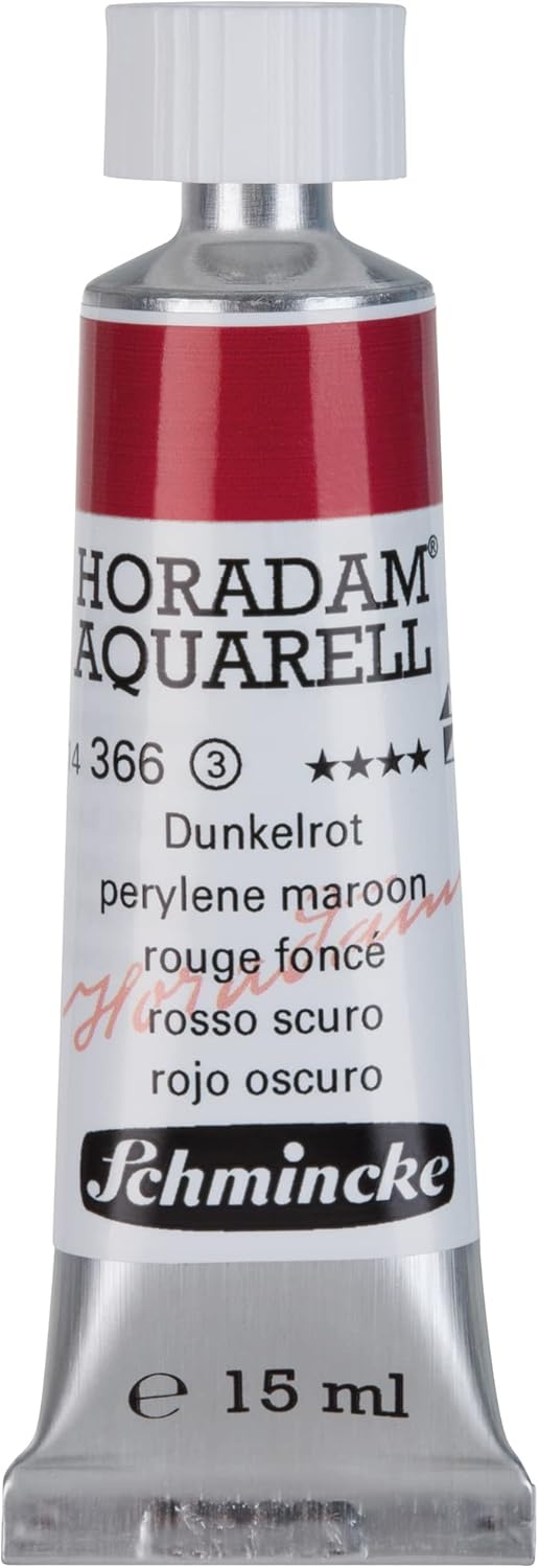 Schmincke – HORADAM® AQUARELL – finest artists’ watercolours, vanadium yellow – 15 ml(366 perylene maroon)