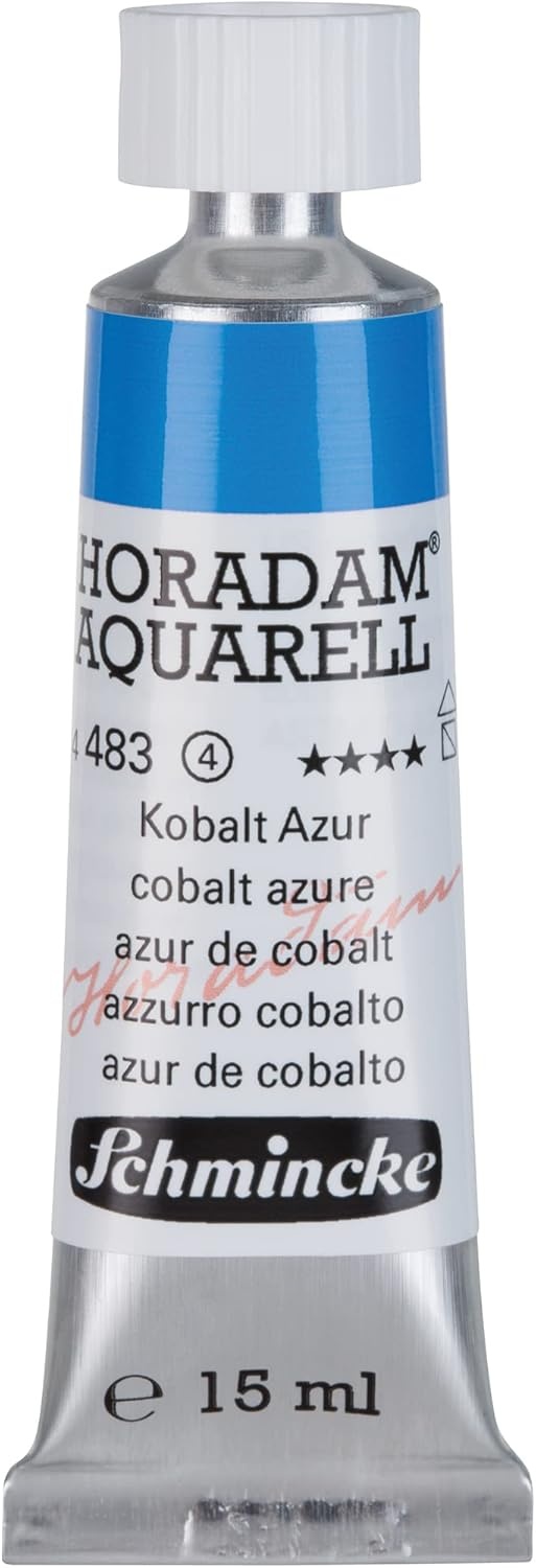 Schmincke – HORADAM® AQUARELL – finest artists’ watercolours, vanadium yellow – 15 ml(483 cobalt azure)