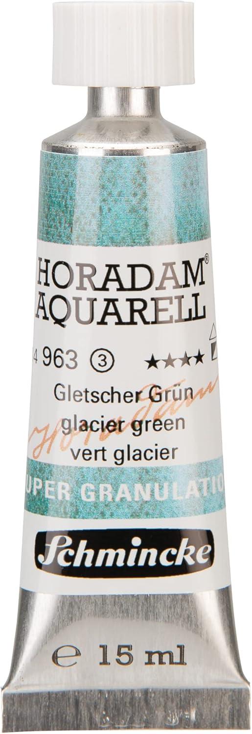 Schmincke – HORADAM® AQUARELL, Super Granulation, 14 983 006 Tundra Violet, 15 ml tube, very strong granulating colors, finest, super granulating watercolors(963 glacier green)