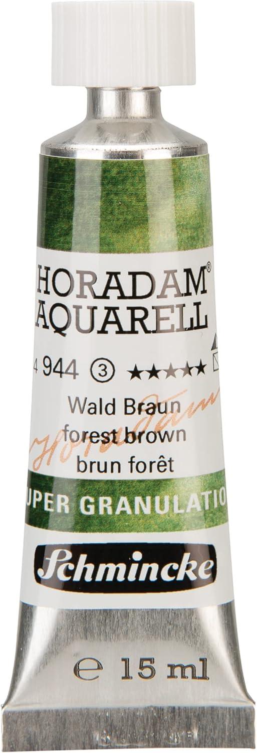 Schmincke – HORADAM® AQUARELL, Super Granulation, 14 983 006 Tundra Violet, 15 ml tube, very strong granulating colors, finest, super granulating watercolors(944 forest brown)