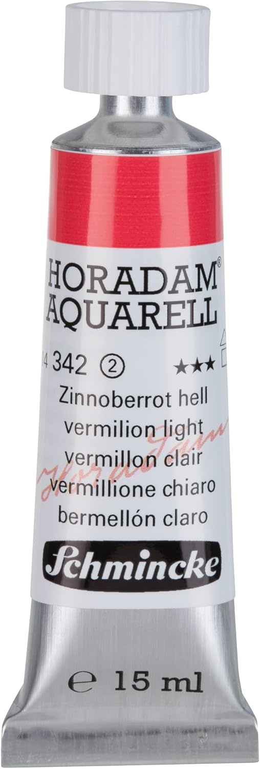Schmincke – HORADAM® AQUARELL – finest artists’ watercolours, vanadium yellow – 15 ml(342 vermilion light)