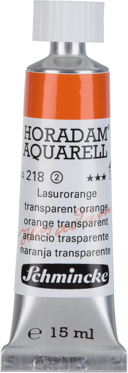 Schmincke – HORADAM® AQUARELL – finest artists’ watercolours, vanadium yellow – 15 ml(218 transparent orange)