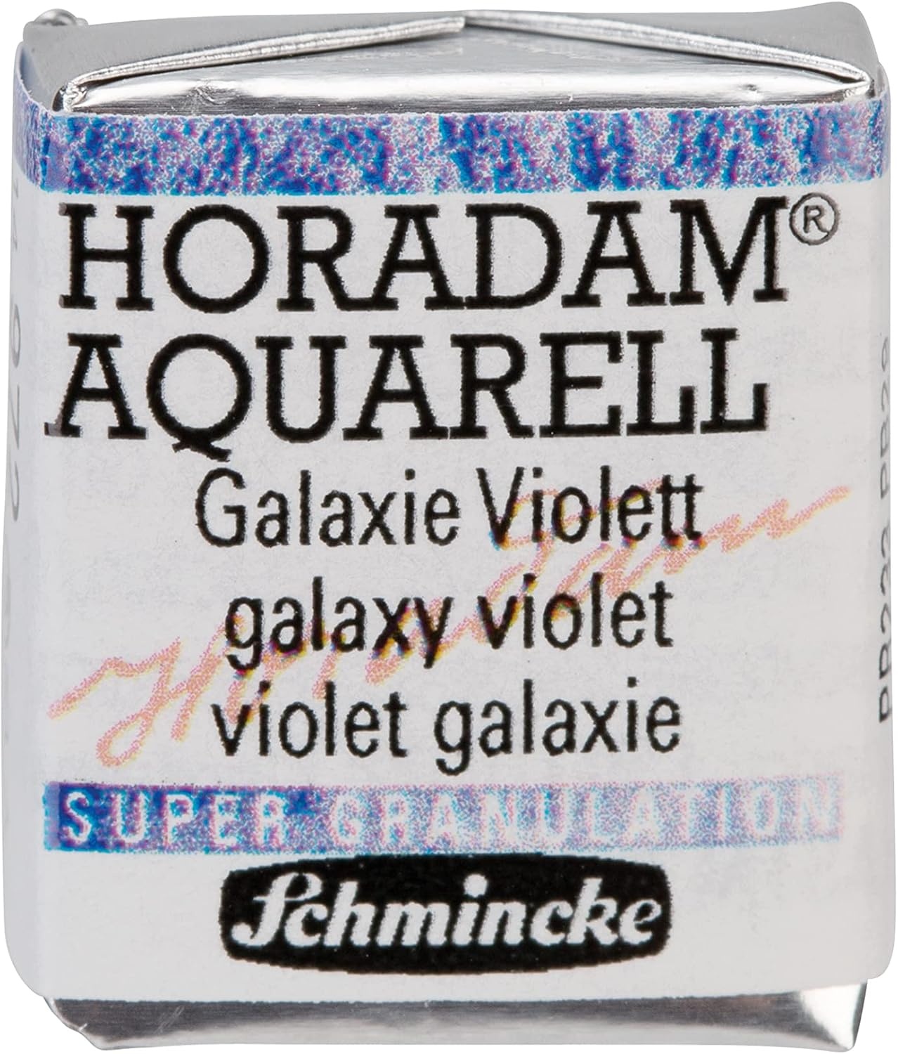 Schmincke – HORADAM® AQUARELL, Super Granulation, 14 916 044 Urban Yellow, 1/2 pans, very strong granulating colors, finest, super granulating watercolors(972 galaxy violet)