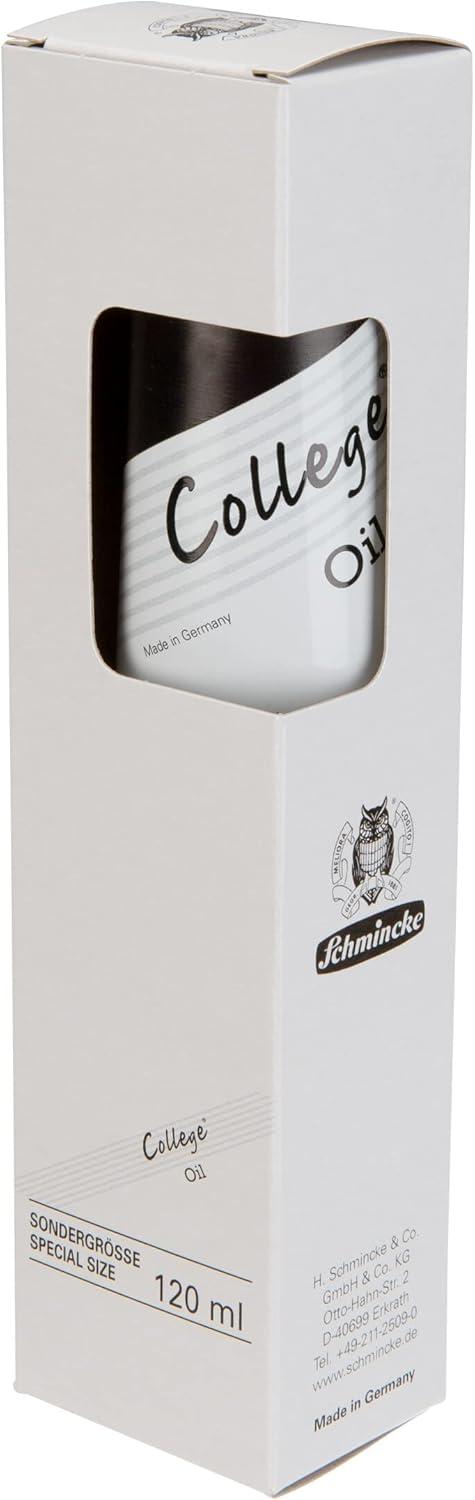 Schmincke – College Oil, Lamp Black in 120 ml tube, 31710012, artist oil paints, proven artist pigments and natural vegetable oils, good light fastness