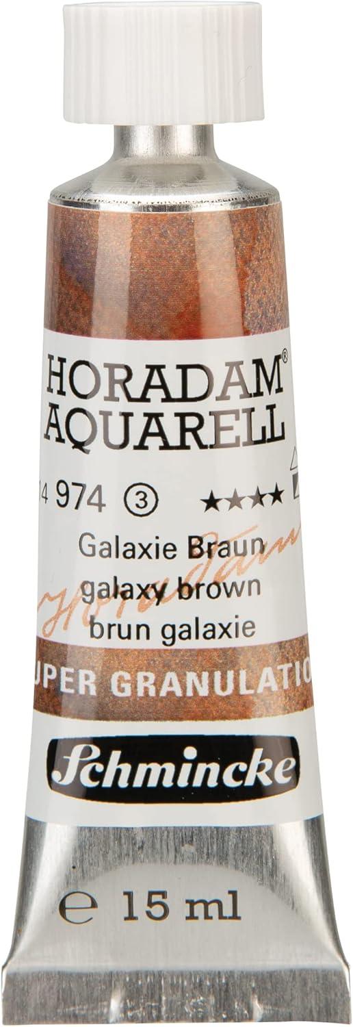 Schmincke – HORADAM® AQUARELL, Super Granulation, 14 983 006 Tundra Violet, 15 ml tube, very strong granulating colors, finest, super granulating watercolors(974 galaxy brown)