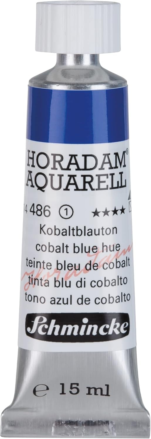 Schmincke – HORADAM® AQUARELL – finest artists’ watercolours, vanadium yellow – 15 ml(486 cobalt blue hue)