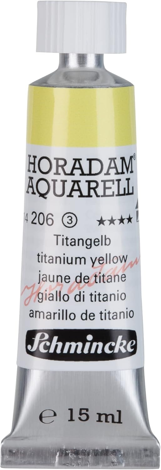 Schmincke – HORADAM® AQUARELL – finest artists’ watercolours, vanadium yellow – 15 ml(206 titanium yellow)