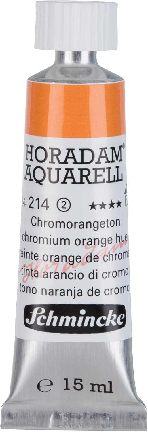 Schmincke – HORADAM® AQUARELL – finest artists’ watercolours, vanadium yellow – 15 ml(214 chromium orange hue)