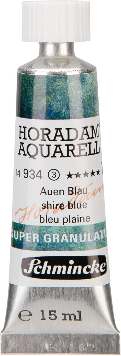 Schmincke – HORADAM® AQUARELL, Super Granulation, 14 983 006 Tundra Violet, 15 ml tube, very strong granulating colors, finest, super granulating watercolors(934 shire blue)