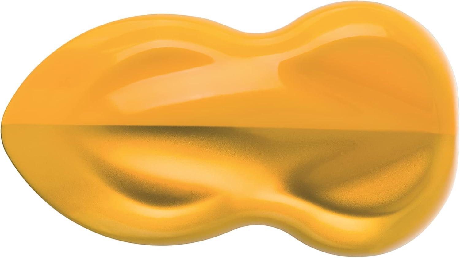 Schmincke – AERO COLOR® Professional – finest liquid, high color acrylic paint, airbrush, mixed media, acrylic ink, AERO METALLIC brill. gold – 28 ml(240 sunbeam yellow)