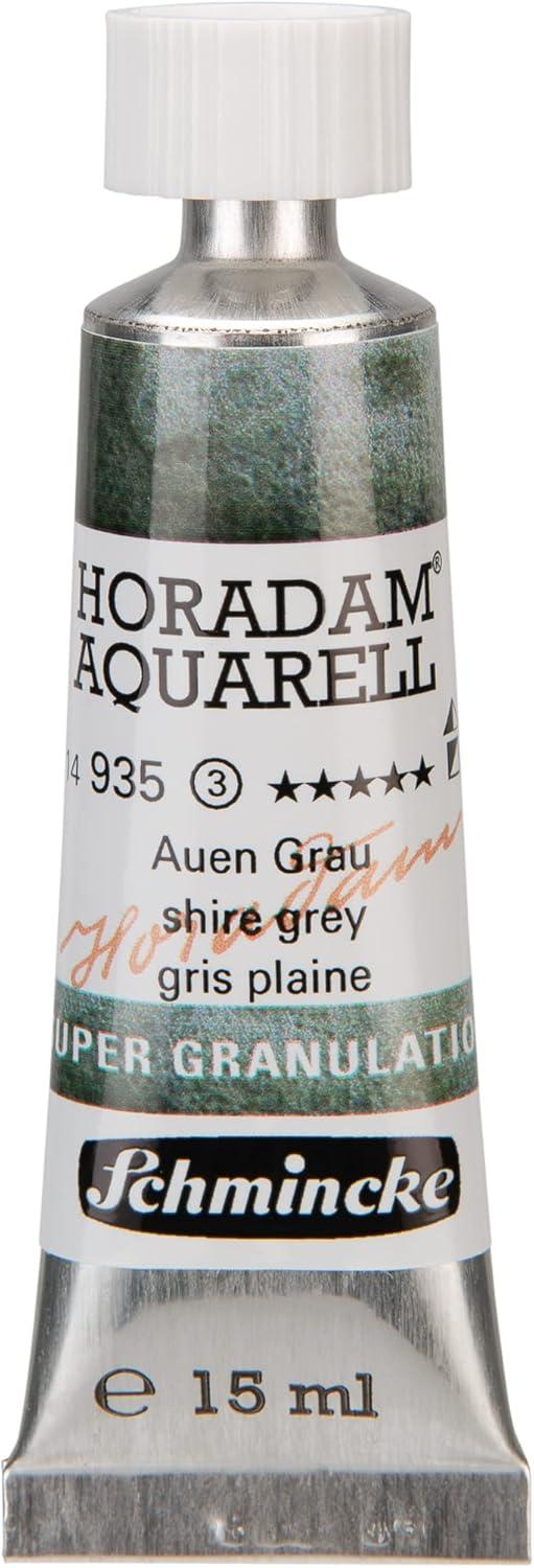 Schmincke – HORADAM® AQUARELL, Super Granulation, 14 983 006 Tundra Violet, 15 ml tube, very strong granulating colors, finest, super granulating watercolors(935 shire grey)