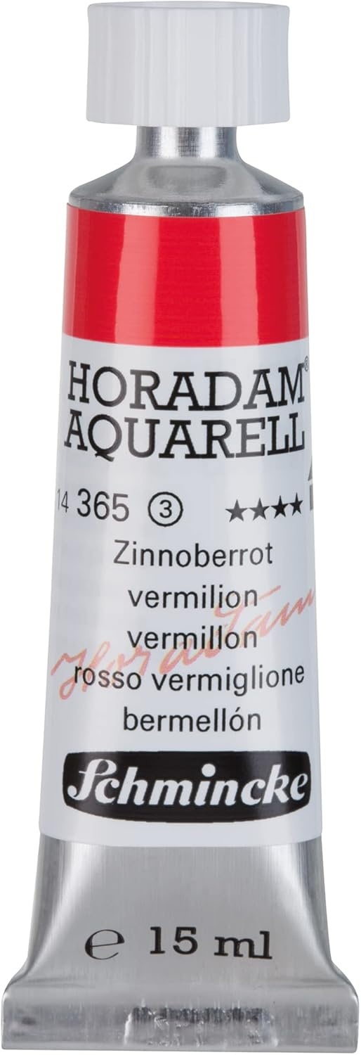 Schmincke – HORADAM® AQUARELL – finest artists’ watercolours, vanadium yellow – 15 ml(365 vermilion)