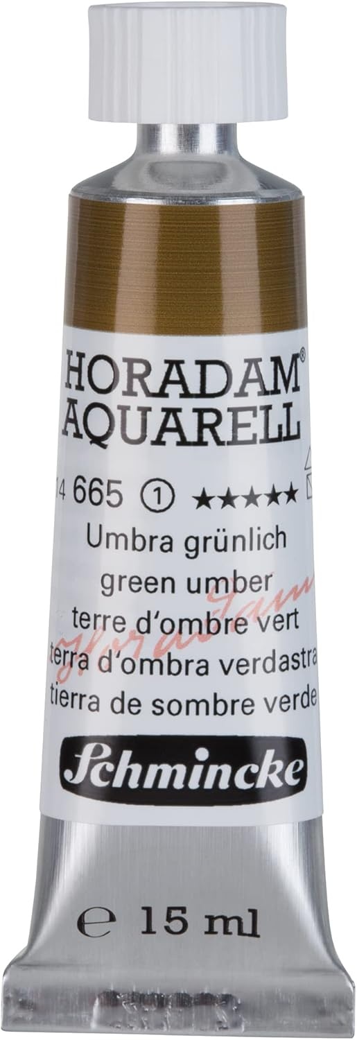 Schmincke – HORADAM® AQUARELL – finest artists’ watercolours, vanadium yellow – 15 ml(665 green umber)