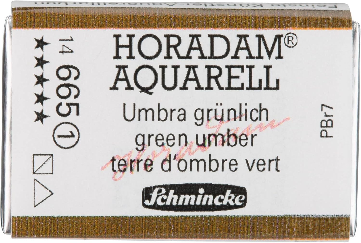 Schmincke – HORADAM® AQUARELL – finest artists’ watercolours, vanadium yellow – 15 ml(665 green umber)