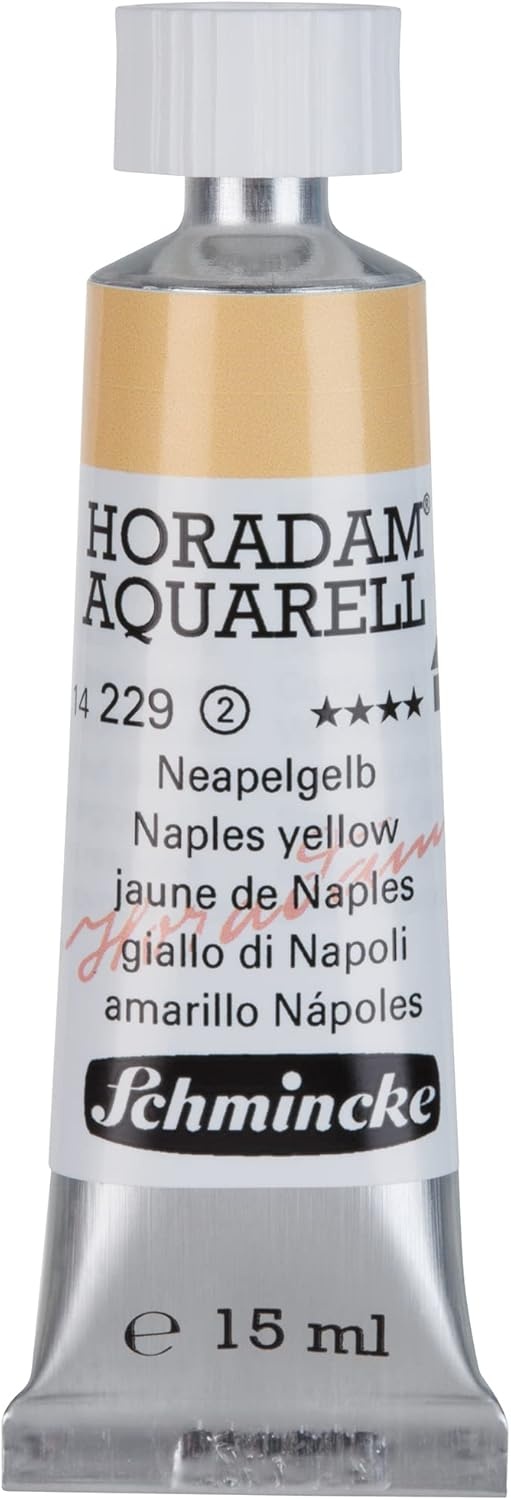Schmincke – HORADAM® AQUARELL – finest artists’ watercolours, vanadium yellow – 15 ml(229 Naples yellow)